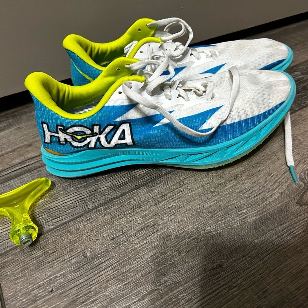 Hoka One One Crescendo MD Ceramic Diva Blue Spike track Running Shoes Men's